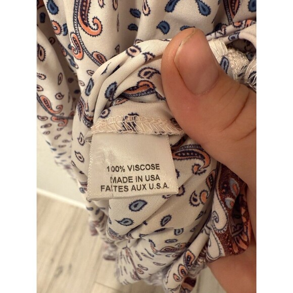 Misa Los Angeles Matilda Tie Back Paisley Midi Dress Size Small - Picture 15 of 15